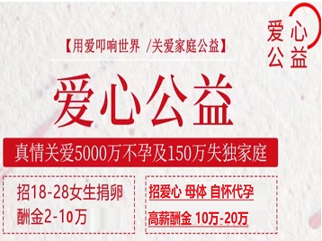 福绵捐卵助孕生子 爱心志愿者招募